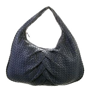 Bottega Veneta Large Gray Leather Intrecciato Bag